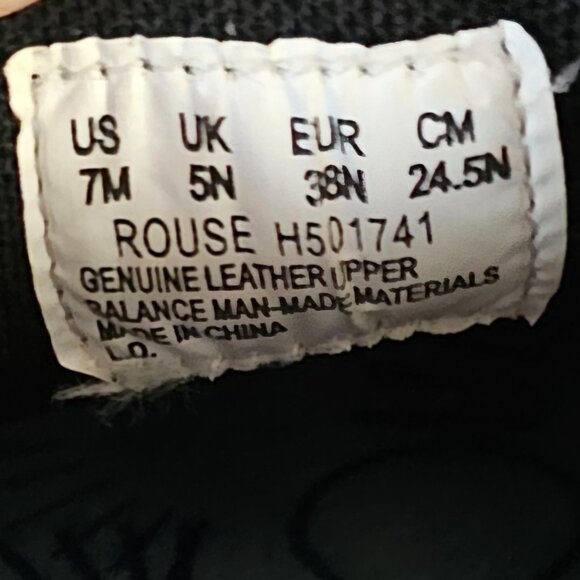 Hush Puppies US 7M Bounce Tech Black Leather Lace Up Oxford Sneaker - Picture 5 of 5